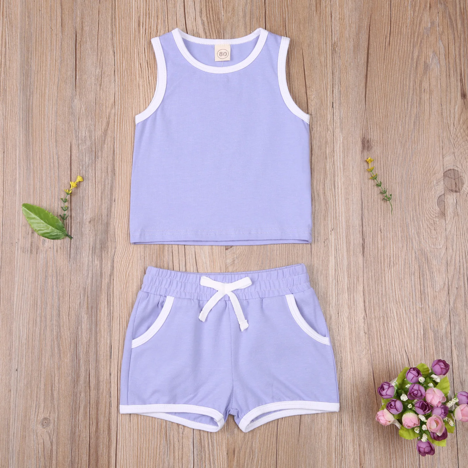 

Детский Повседневный жилет для девочек и шорты, костюм модные Цвет-block (цветовой блок), топы без рукавов и эластичные шорты