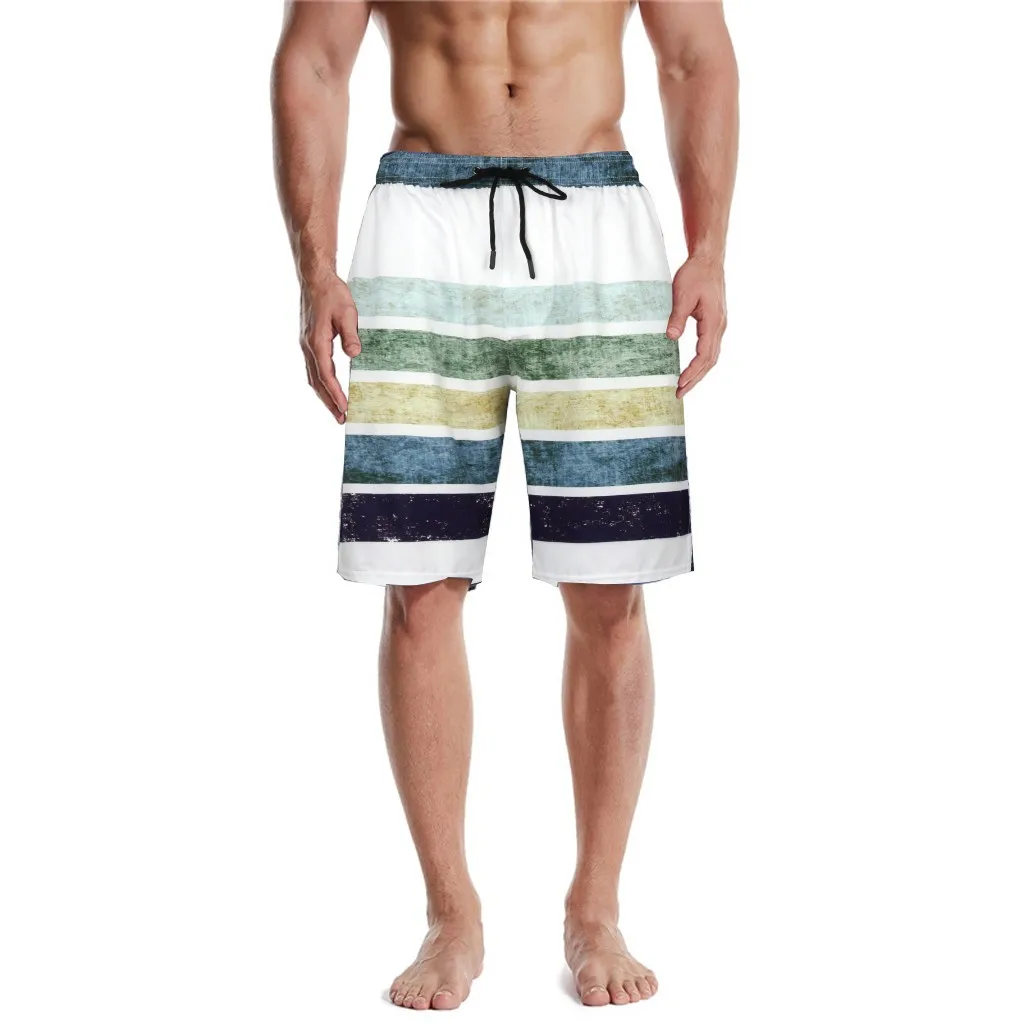 Мужские шорты для серфинга Летние плавки с 3D принтом повседневные спортивные