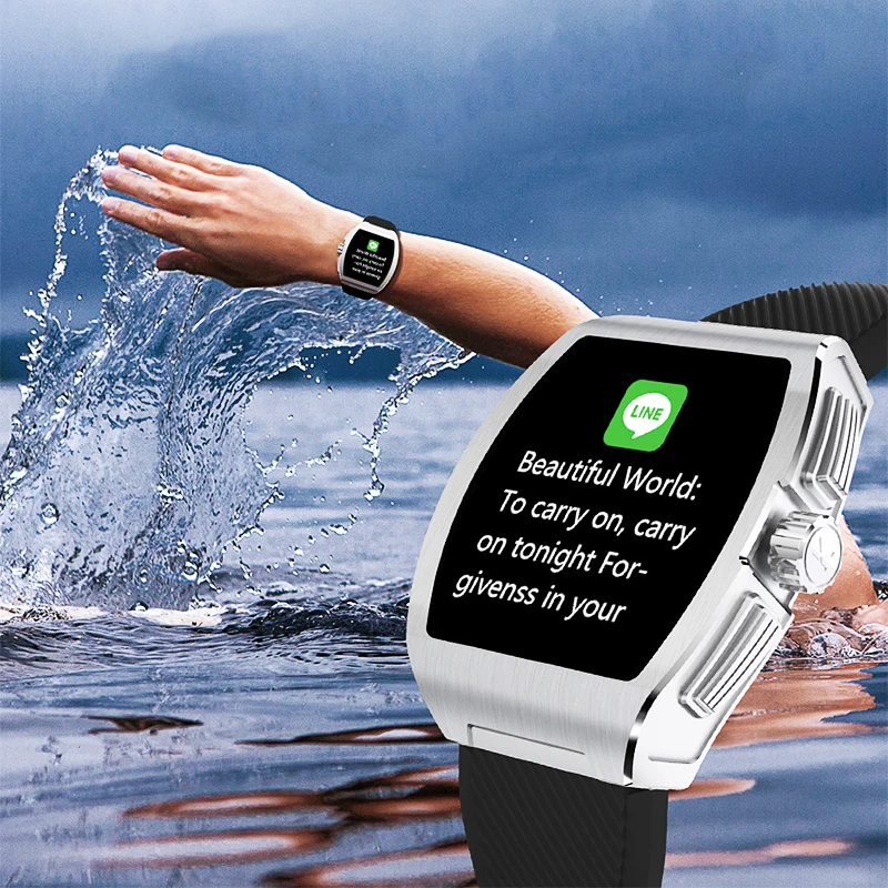 brightside c1 smart watch men for android ios smartwatch heart rate and blood pressure monitor fitness sport watches waterproof free global shipping