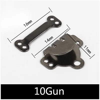 10Gun Meetee 30/50 комплектов Медь металлический крючок для брюк шуба невидимая кнопка крючок для юбки на брюки Регулируемая застежка аксессуары для шитья CN047 - Цвет: 10Gun