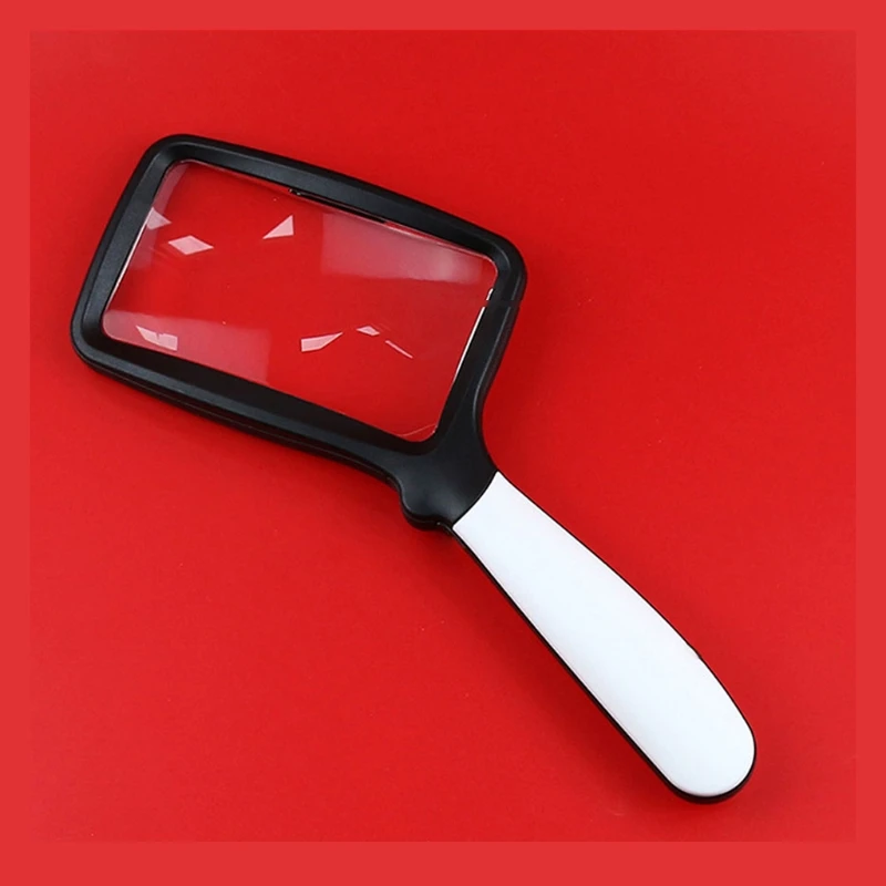 

Folding Handheld Magnifying Glass with 5LED LightRechargeable 2X Large Rectangl