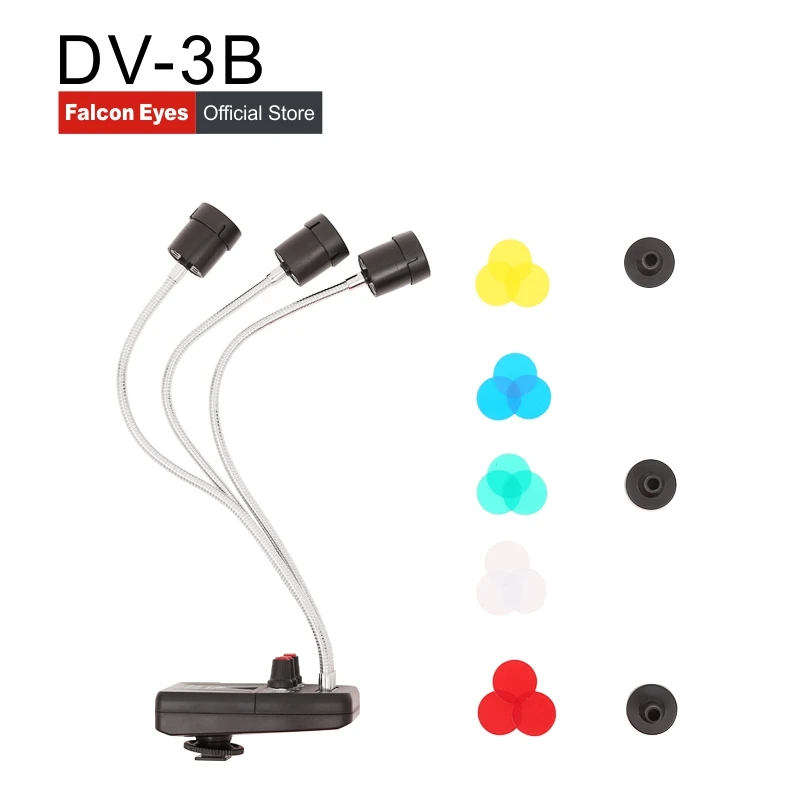 Falcon Eyes тройсветодиодный 3 LED Волшебный фон свет для макросъемки/ювелирные изделия