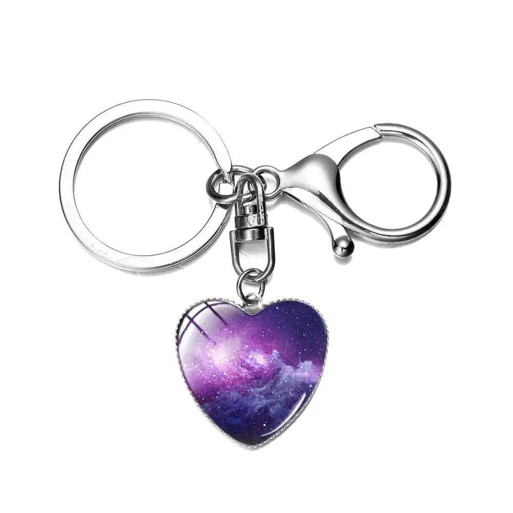 Азиатских модные Туманность стеклянный купол на брелок Млечного Пути планета