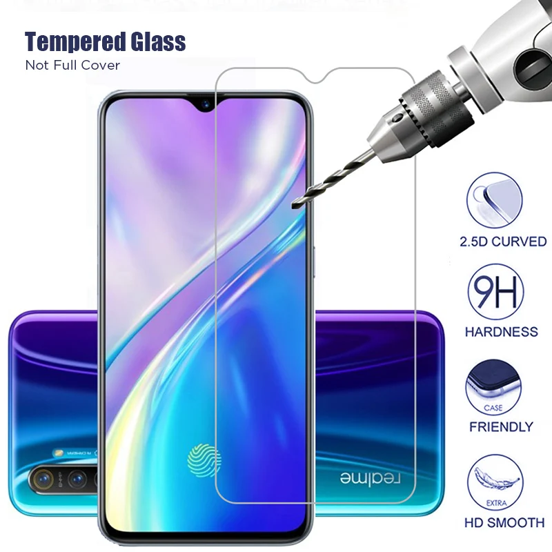 Защитное стекло 9H для сотового телефона Realme X2 Pro закаленное X3 X XT C11 C3 C2 C1 C3i