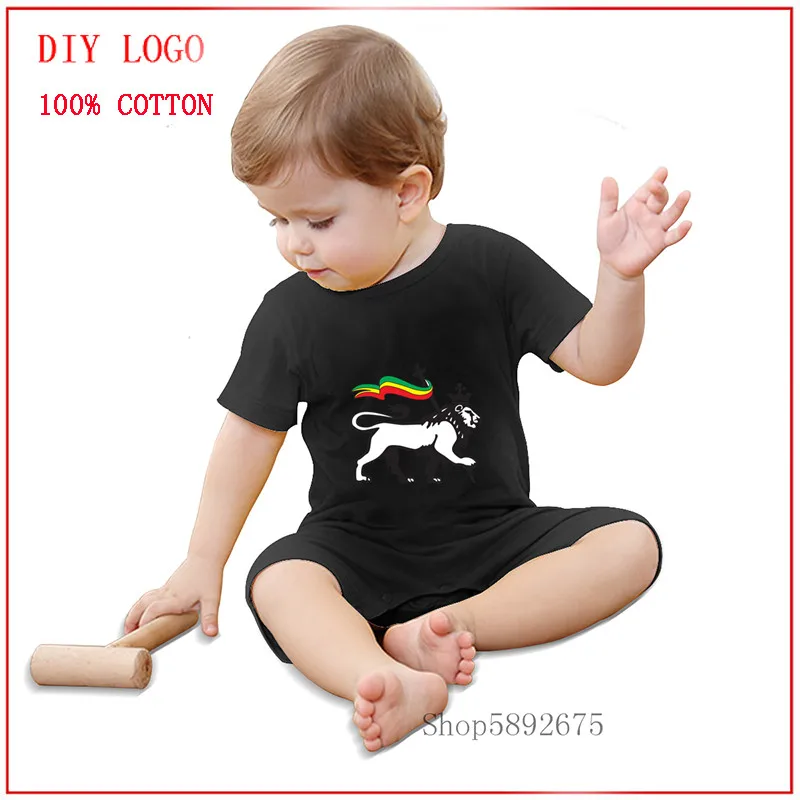 Летние детские комбинезоны Rasta Lion Of juah Reggae 2020 для маленьких девочек и мальчиков