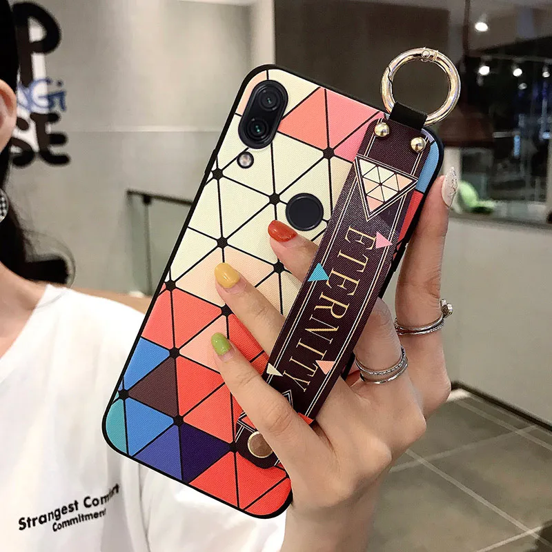 Ремешок на запястье чехол для телефона Redmi Note 8 Pro 5 5A 6 7Pro 4X K20 Чехол Xiaomi 9 5X CC9 A3 Lite из