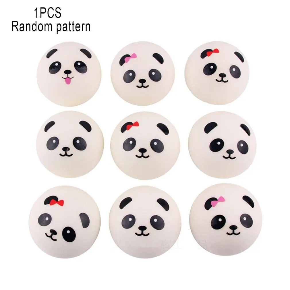 

Squishy Panda Bun Stress Reliever Ball Slow Rising Decompression Toys PU Key Chains Kids Toy Squeeze Healing Toy