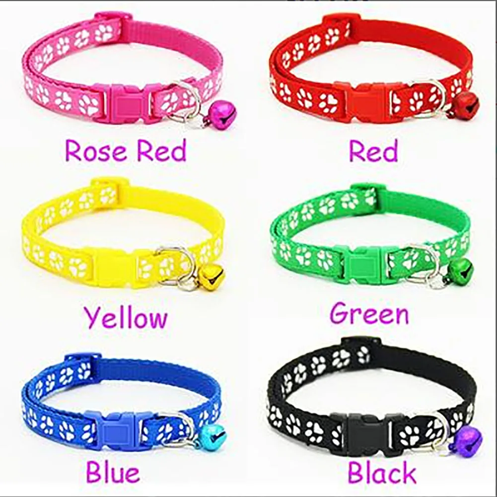 Милый ошейник для собак с колокольчиками маленьких кошек и регулируемый когтями