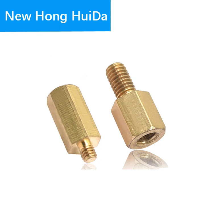 

M5XL+7mm Hex Brass Male Female Standoff Stud Pillar Mount Threaded PCB Motherboard Spacer Hollow Column Bolt Screw M5