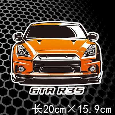 Мотоциклетные наклейки на окна автомобиля Drift Tengoku для Wheel Works Bunny 86 GTR R35 |