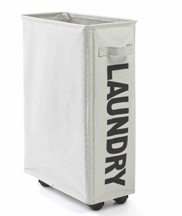 

Household Rolling Laundry Hamper with Wheels Collapsible Laundry Basket Mesh Liner Waterproof Durable Laundry Bag organizer
