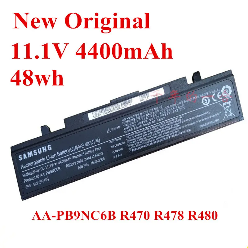 Новый оригинальный сменный литийионный Аккумулятор для ноутбука Samsung AA-PB9NC6B R470 R478