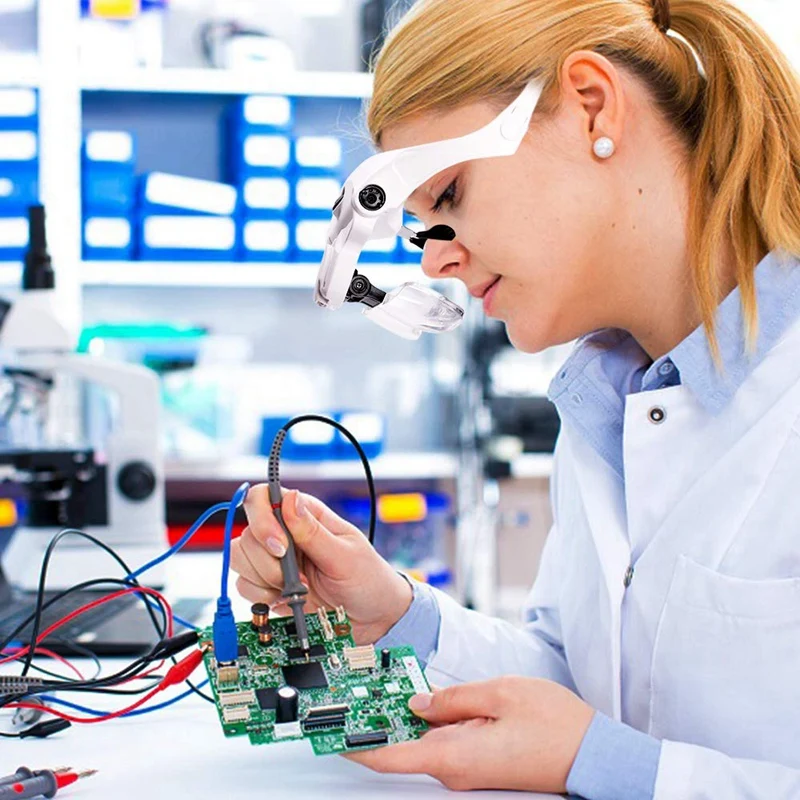 Увеличительное стекло свободные руки лупа с Usb-зарядкой и светодиодсветильник