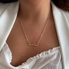 Индивидуальное ожерелье из нержавеющей стали с арабским именем для женщин и мужчин, Золотая и серебряная цепочка, ожерелье для влюбленных, ювелирные изделия, Прямая поставка