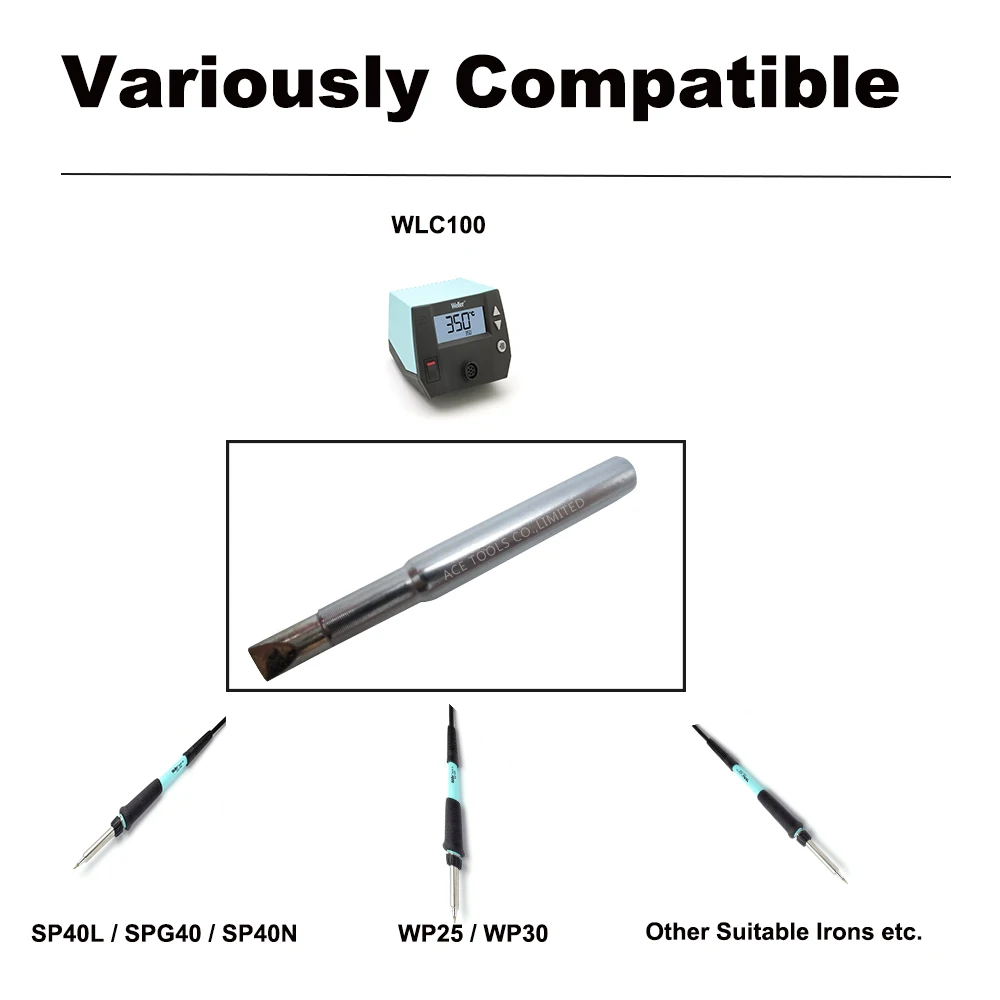 

5 PCS ST-D42 Replacement Soldering Tip Screwdriver 4.2mm Fit WELLER SP40L SP40N SPG40 WP25 WP30 WP35 WLC100