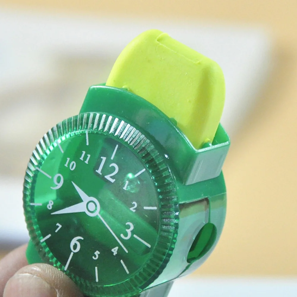 2 шт. креативные часы точилки для карандашей с ластиком кисти Kawaii Канцелярские