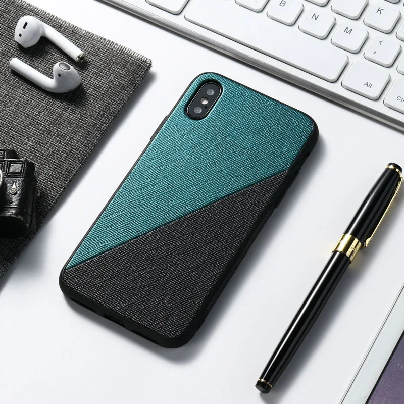B03B01 Green Black Роскошный противоударный тканевый чехол s для huawei P30 Lite P20 Pro P10 Plus, чехол, тканевая текстура для huawei Honor 8X MAX V10 V20 - Цвет: B03B01 Green Black