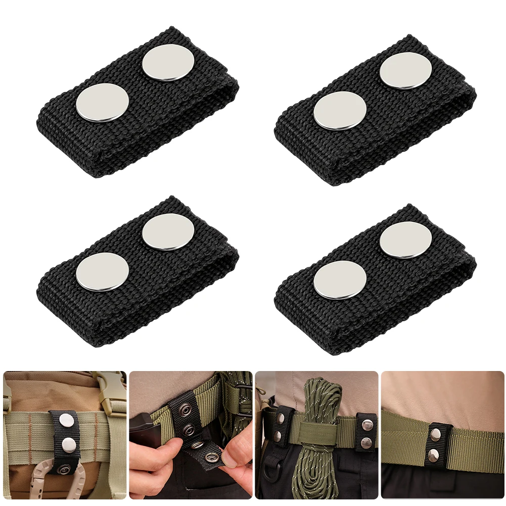 

2/4pcs EDC Nylon Ribbon Fixed Buckle Multi-function Backpack Waist Fastener Hook Buckles Outdoor Sports Hunting Accessories