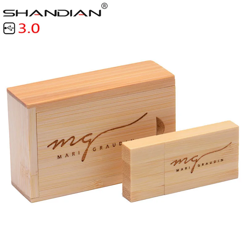 USB-флеш-накопитель SHANDIAN деревянный с коробкой 4/16/32/64 ГБ 1 шт. | Компьютеры и офис