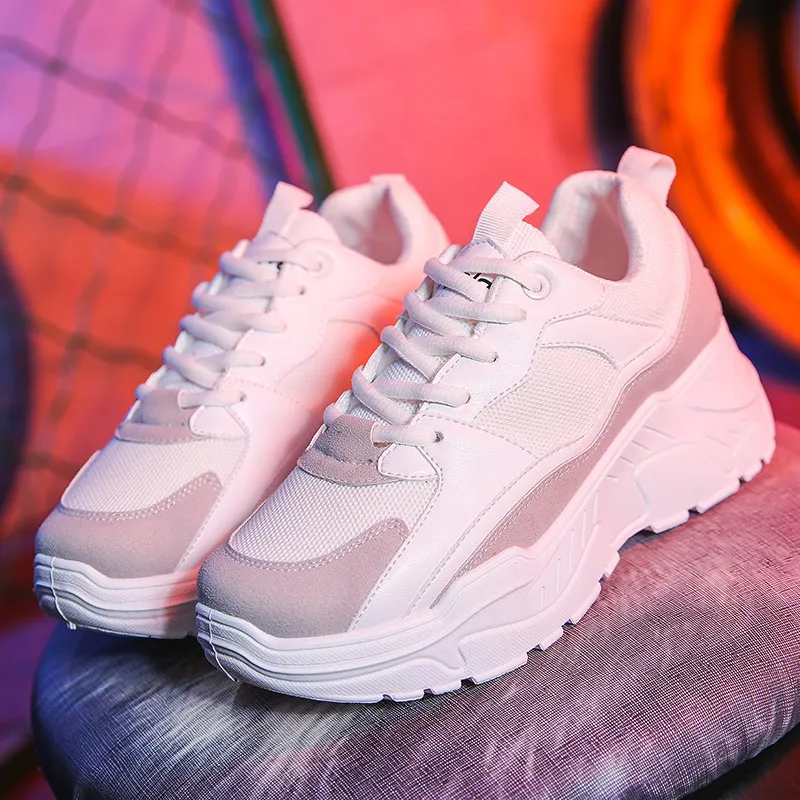 Женские кроссовки коллекция 2019 года модная обувь на платформе Basket Femme