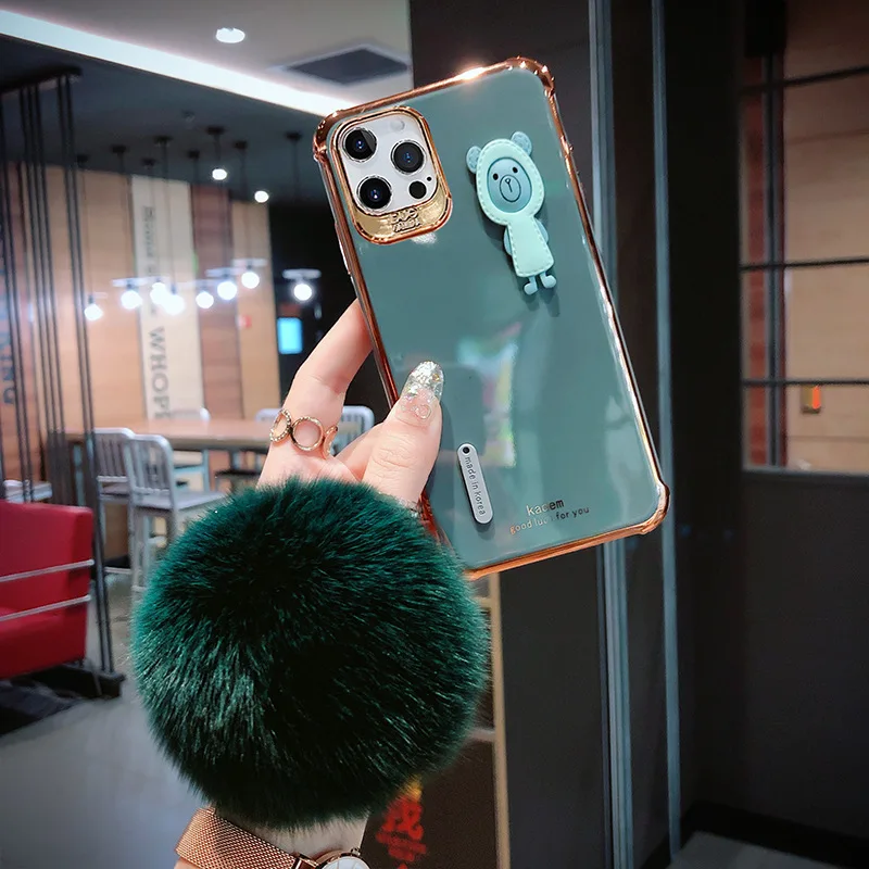 

Apple 12 mobile phone case iphonexs silicone all-inclusive anti-fall soft shell for 11pro cartoon cute female 7/8