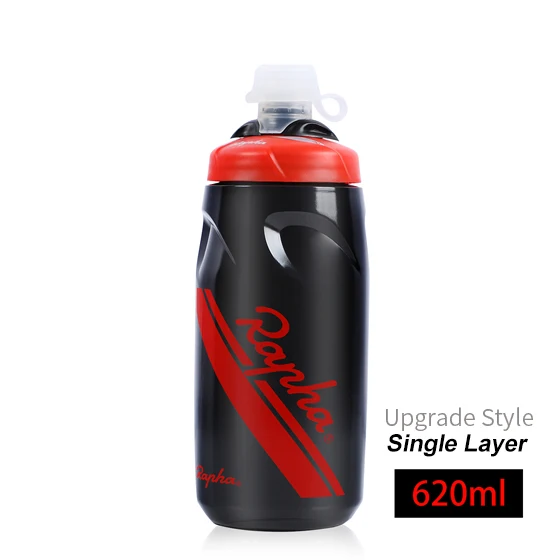 620ml Red Black Rapha велосипедная бутылка для воды 620 мл/750 мл Запираемая велосипедная Беговая уличная горная дорога герметичная PP велосипедная бутылка для воды - Цвет: 620ml Red Black