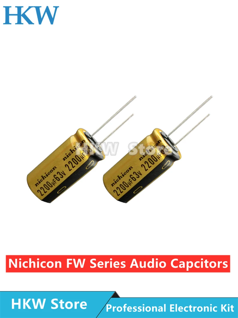6 pcs Nichicon FG 80V 10uf Audio Grade 