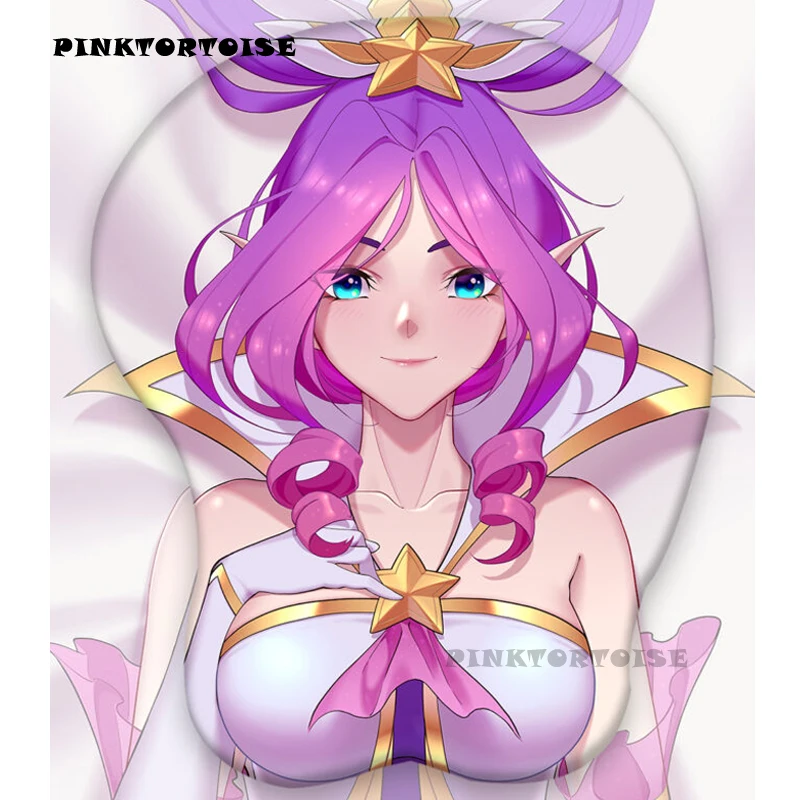 PINKTORTOISE Janna Anime 3D Mouse Pad Janna 3D Soft Chest Mouse Pad Mat Wrist Rest  chest Mice Mat