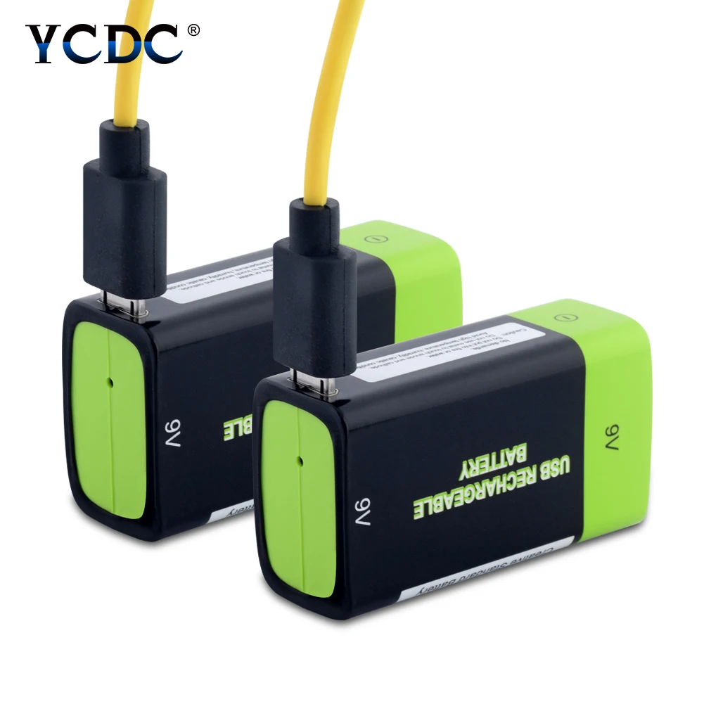 2 шт. 9 в 600 мАч аккумуляторная батарея ZNT USB зарядка литий ионные полимерные Lipo