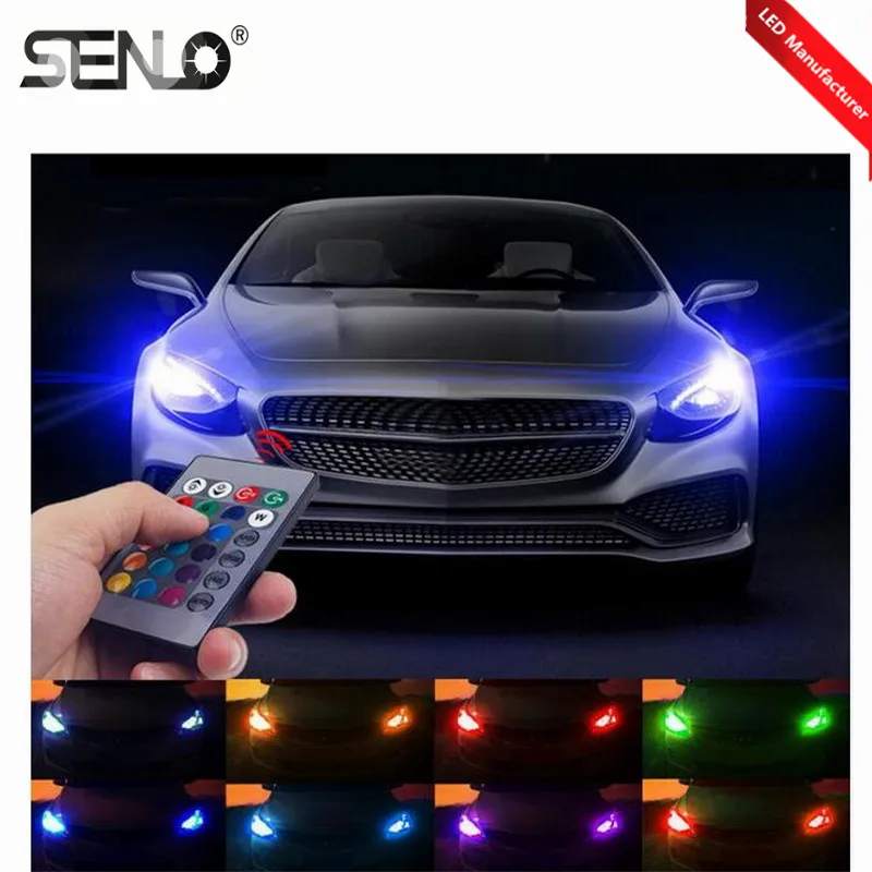 Новый RGB цветной изменяющий t10 w5w светодиодный Canbus без ошибок wy5w 2825 2880sw 168 194 192 501 5w5