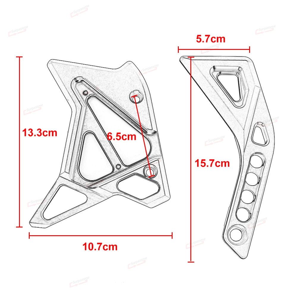 

For Kawasaki Z1000 Z 1000 2014-2017 Motorcycle Accessories Motorcycle Fuel Injection Cover CNC Aluminum Cover Protection