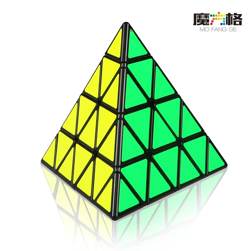 

QIYI 4X4x4 Pyramid Speed Cube Smooth Magic Puzzle Game Black Learning&Educational Puzzle Cubes Kids Toys
