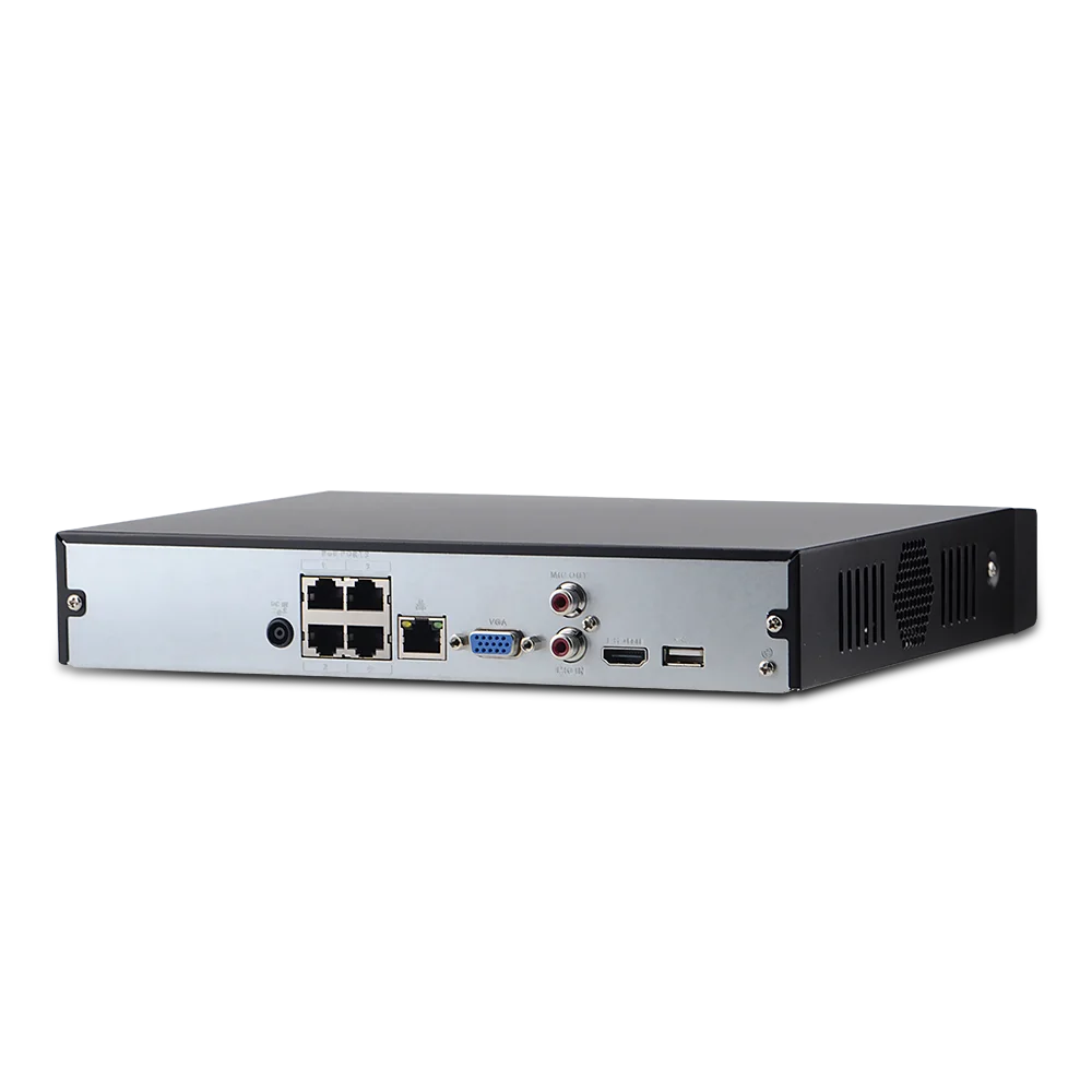 Сетевой видеорегистратор Dahua NVR PoE 4K 8MP 4CH 8CH NVR4104HS-P-4KS2 IVS для IP-Камеры