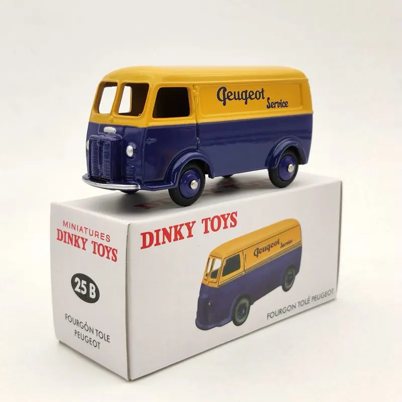 Атлас 1/43 миниатюрные игрушки Dinky 25B для P ~ fourfourgon Tole D.3.A желтый литье под давлением|