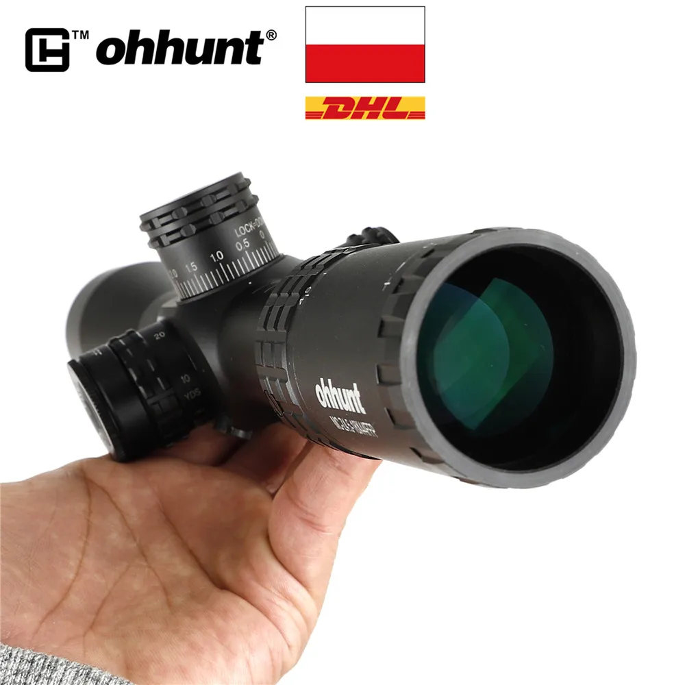 Корабль из Польши ohhunt MC Z 4 5 18X44 FFP первый фокусный самолет винтовка прицел Сторона