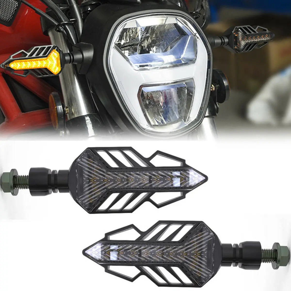 Сигналы поворота для мотоциклов 2 шт.| |