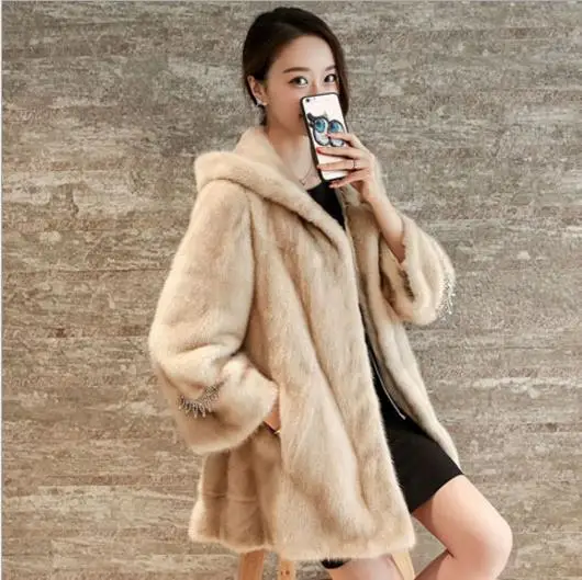Норковая 2020 зимняя женская шуба из искусственного меха меховая куртка для женщин