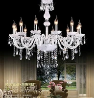 best price european k9 crystal lamps lighting lustres cristal decoration white crystal pendant light glass living room lamp
