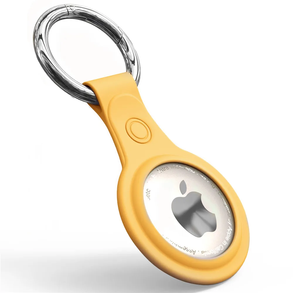 

For AirTags Protective case with keychain protective case TPU anti-lost silicone soft shell For AirTags Tracker accessories