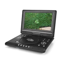 9 8 inch portable home car dvd player rotatable vcd cd game tv player radio adapter support fm radio receiving us plug