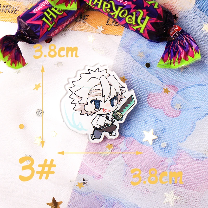 TQ Anime Demon Slayer: Kimetsu no Yaiba Kamado Tanjirou Cosplay Bedge Cartoon Collect Backpacks Bags Badges Button Brooch Pins | Дом и сад