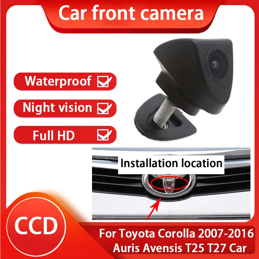CCD High Quality Car Vehicle Logo Front View Mark Parking System Camera For Toyota Corolla 2007-2016 Auris Avensis T25 T27 Car