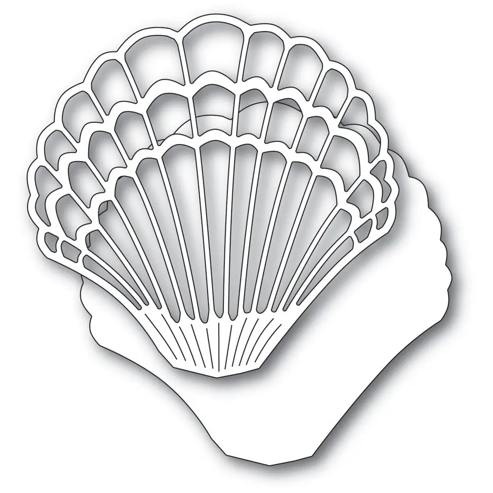 

LLove CCraft Metal Cutting Dies scallop shell diy Scrapbooking Photo Album Decorative Embossing PaperCard Crafts Die