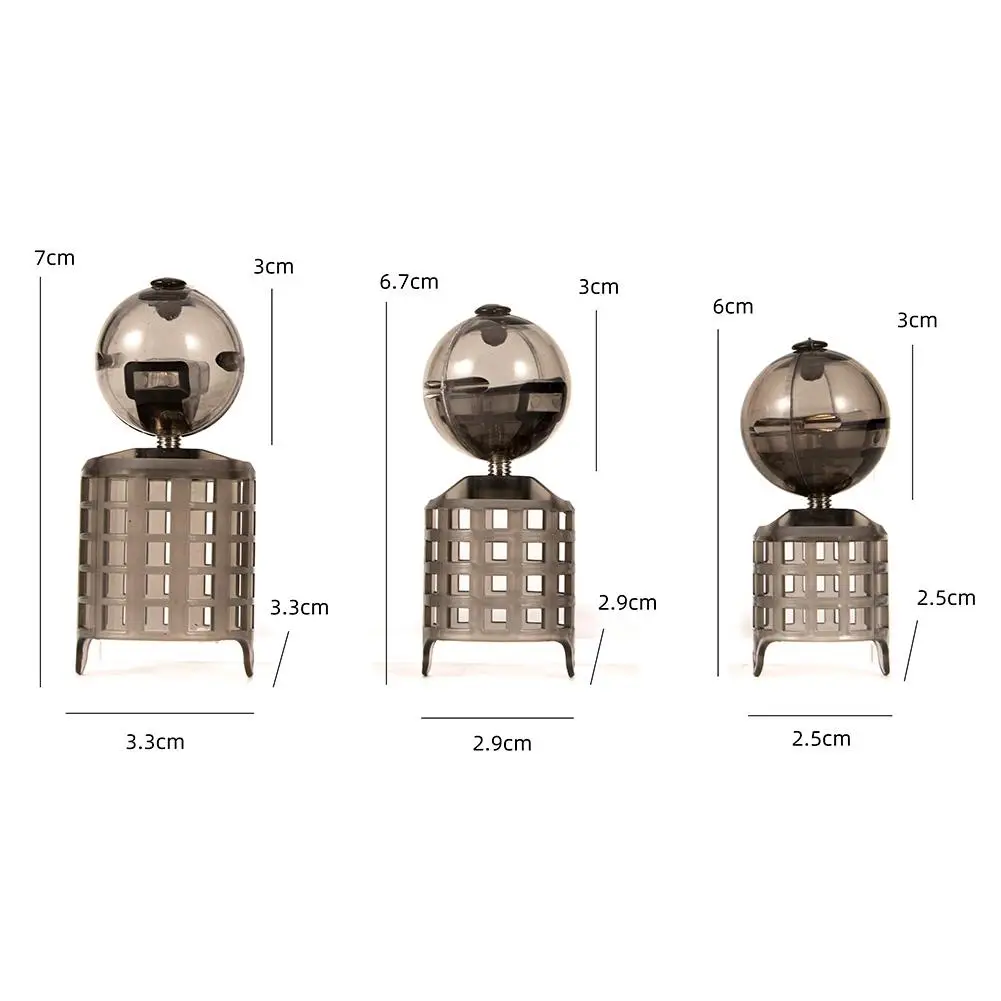 PE Plastic Boat Carp Fishing Bait Feeder Cages Lure Holder Basket Cage Connector Sinker Adjustable Weight Tackle | Спорт и