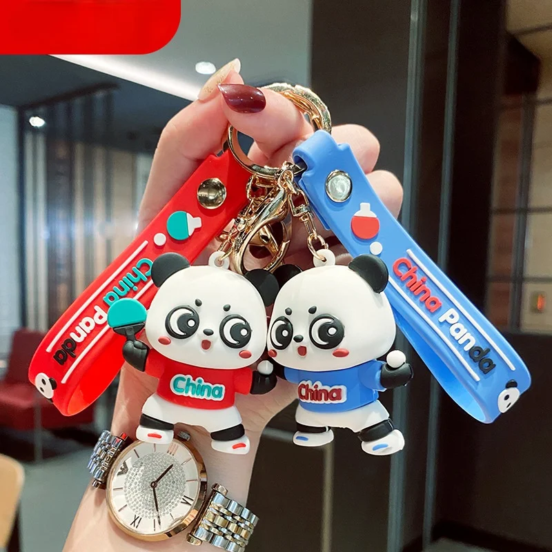 

Toy Cartoon Keychain Silicone toy Animal Panda Car Girl Cute Creative Bag Keyring toy Accessories Gift Keychain