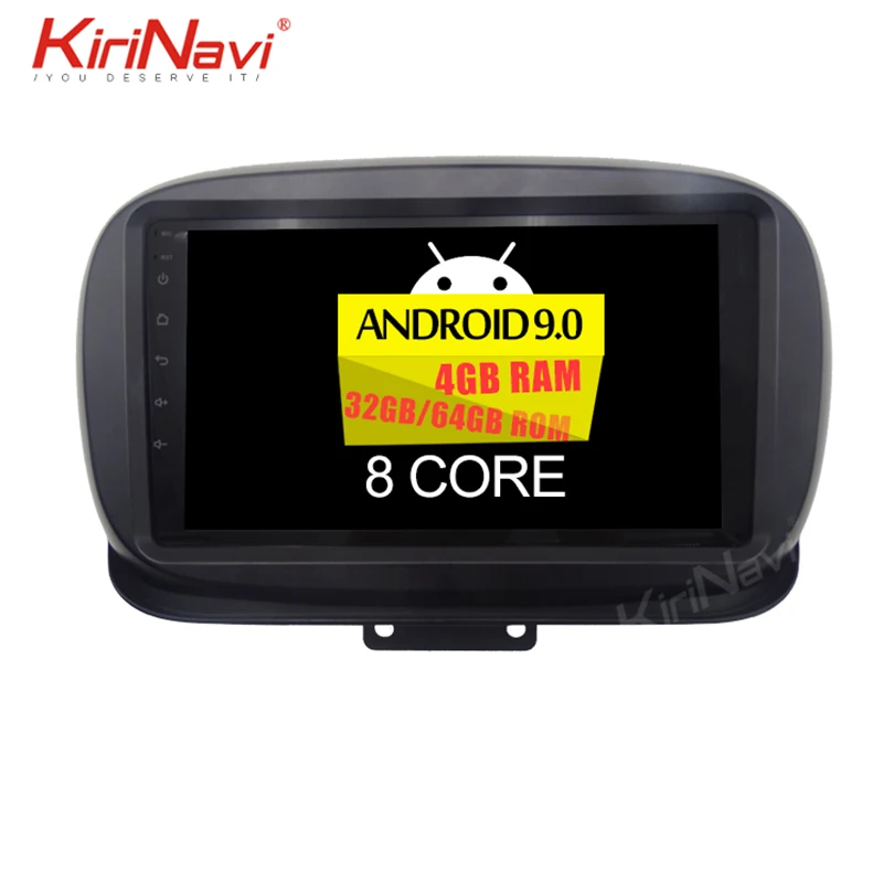 Kirinavi Android 9,0 4+ 64 GB/8 GB/core " мультимедийный автомобильный DVD плеер для Fiat 500X помощи при парковке головное устройство авто радио навигации gps