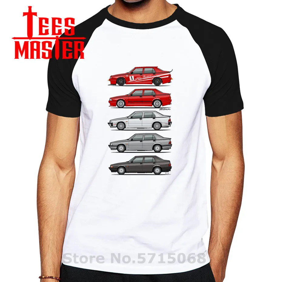 Стек Alfa Romeo 75 футболка Milano Tipo 16 мальчик хлопок короткий рукав Crewneck Футболка