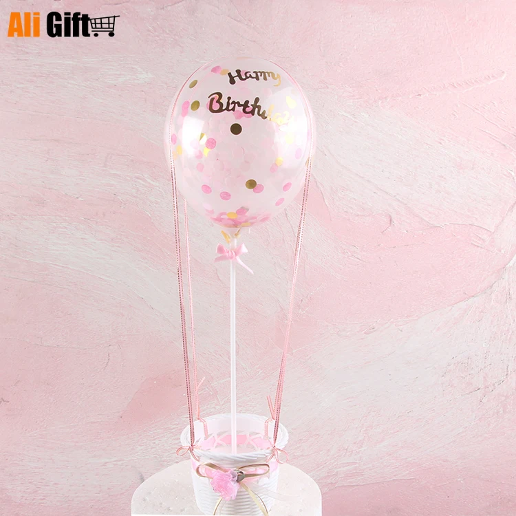 Хит продаж украшения для торта на день рождения набор цветочных корзин с