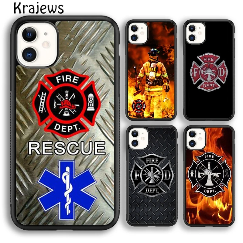Чехол krajew для телефона с изображением пожарного iPhone 5 6s 7 8 plus X XR XS 11 12 pro max Samsung Galaxy S8