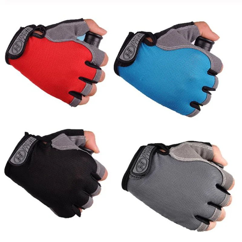 

Перчатки спортивные противоскользящие, с открытыми пальцами, 8 цветов